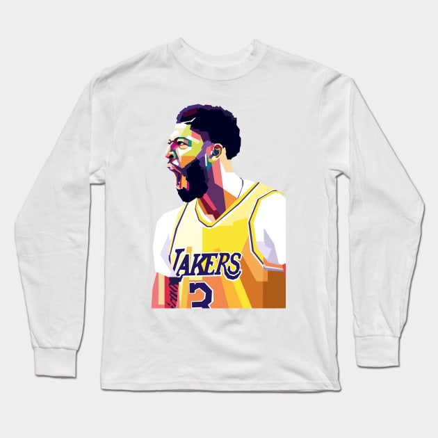 Anthony Davis Long Sleeve T-Shirt by Creativedy Stuff